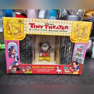 Disney Tiny Theater with Mickey Mouse Figure - Red, Yellow, Black
